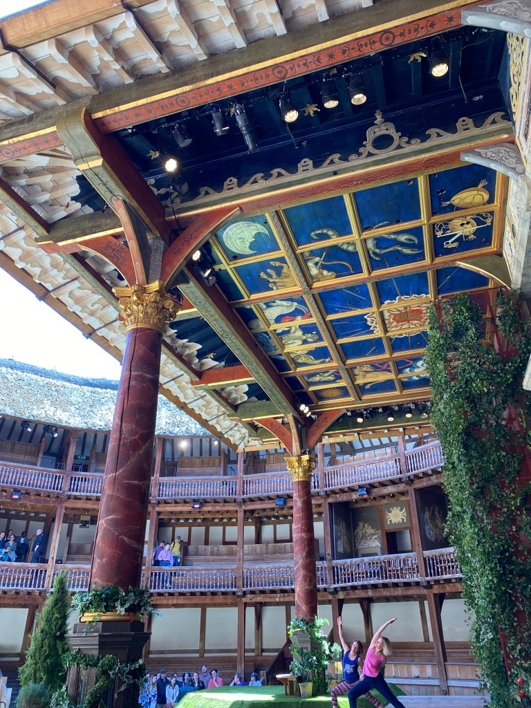The stage at the Globe Theatre in London